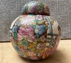 Chinese Canton millefleurs porseleinen gemberpot, Ophalen of Verzenden