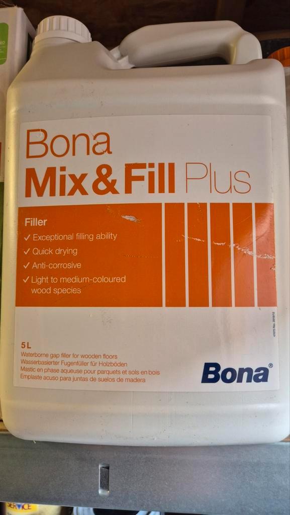 Bona Mix & Fill Plus Voegenkit - 5 Liter, Doe-het-zelf en Verbouw, Verf, Beits en Lak, Nieuw, Verf, 5 tot 10 liter, Beige, Ophalen of Verzenden