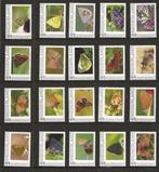 Kaart met 20 persoonlijke zegels ( vlinders ), postfris, Postzegels en Munten, Postzegels | Nederland, Verzenden, Postfris