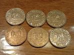Setje van 6  100cent munten Suriname, 1 gulden, Setje, Koningin Beatrix, Zilver