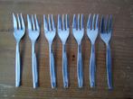 6 gebaksvorkjes sarosil 18/8, Ophalen of Verzenden, Gebruikt, Rvs of Chroom, Los bestek