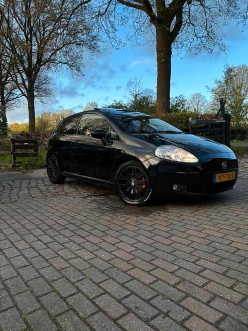 Fiat Punto 1.4 16V Turbo 3DR 2008 Zwart, Auto's, Fiat, Particulier, Punto, ABS, Airbags, Airconditioning, Bluetooth, Centrale vergrendeling