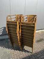 Stapelbare stoelen aluminium terrasstoelen wicker terras, Ophalen of Verzenden, Zo goed als nieuw, Aluminium, Stapelbaar