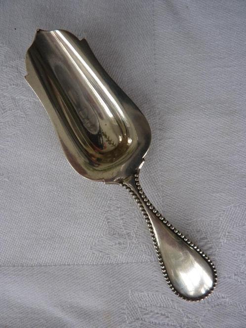 Antiek Zilveren Parelrand Theeschepje gedateerd 1898, Antiek en Kunst, Antiek | Goud en Zilver, Zilver, Ophalen of Verzenden
