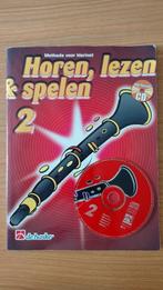 Horen, Lezen Spelen 2 - Klarinet incl CD, Overige genres, Les of Cursus, Ophalen of Verzenden, Zo goed als nieuw
