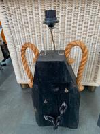 Schemerlamp, Ophalen, Robust en massief strandpaalhout, Zo goed als nieuw, Minder dan 50 cm