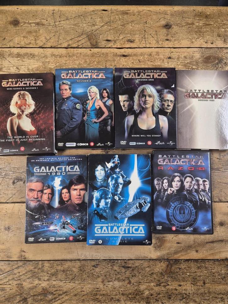 Battlestar Galactica DVD's - Galactica 1980 + Serie + Razor, Cd's en Dvd's, Dvd's | Science Fiction en Fantasy, Gebruikt, Alle leeftijden