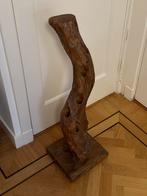 Wijnrek Teak wortel hout, Ophalen of Verzenden, Nieuw, Hout, 75 cm of meer