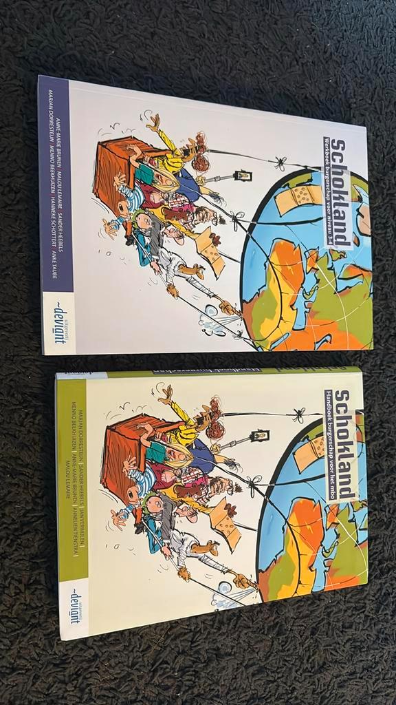 Petri Benschop - Schokland werkboek en handboek burgerschap, Boeken, Schoolboeken, Zo goed als nieuw, Nederlands, Overige niveaus