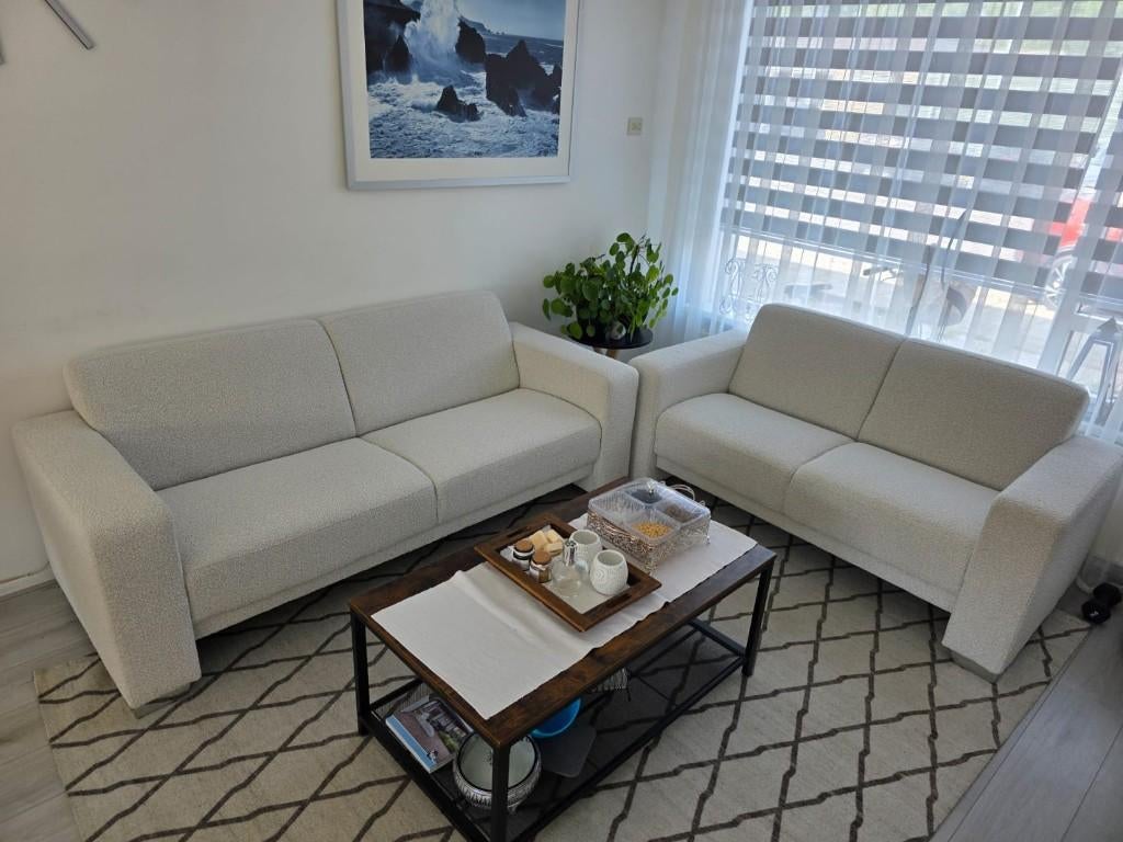 Bankstel 3 en 2 zits, Huis en Inrichting, Banken | Bankstellen, Ophalen, Modern bankstel modulaire, 75 tot 100 cm, Zo goed als nieuw