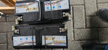 2x AGM accu 140h, okt. 2023 beschikbaar voor biedingen