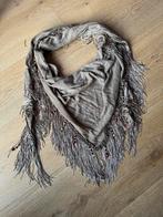 Sjaal Franjes Bruin Kraaltjes Sjaaltje Fringe Ibiza Dames, Kleding | Dames, Ophalen of Verzenden, Zo goed als nieuw, Maat 46/48 (XL) of groter
