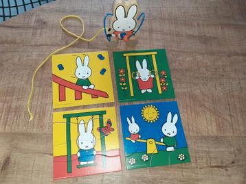 Nijntje puzzel en houten trekfiguur beschikbaar voor biedingen