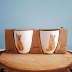 Franciens katten, 2 senseo mokken, nieuw in verpakking, Huis en Inrichting, Ophalen of Verzenden, Nieuw, Kop(pen) en/of Schotel(s)