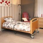 Elektrisch Hoog-Laag Thuiszorgbed 90 bij 200, Ophalen, 90 cm, Eenpersoons, Beige