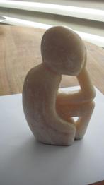 Rose Speksteen Beeldje-de Denker, Verzamelen, Ophalen of Verzenden, Gebruikt