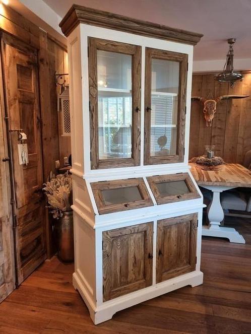 Landelijke Brocante Buffetkast € 599.-, Huis en Inrichting, Kasten | Buffetkasten, Zo goed als nieuw, 200 cm of meer, 50 tot 75 cm