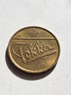 Oude Fokker penning messing, Ophalen of Verzenden, Overige materialen