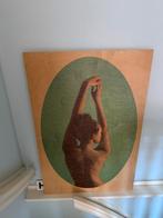 Kunst op triplex aboriginal painting vrouw. Schilderij, Ophalen