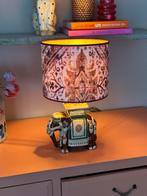 Olifant lamp & handgemaakte kap, Huis en Inrichting, Lampen | Tafellampen, Overige materialen, Vintage als nieuw, Nieuw, Ophalen of Verzenden