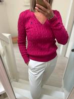 Ralph Lauren kabeltrui fuchsia maat M, Kleding | Dames, Truien en Vesten, Maat 38/40 (M), Ophalen of Verzenden, Zo goed als nieuw