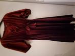 Bordeaux Vintage jurk, Kleding | Dames, Jurken, Maat 38/40 (M), Ophalen of Verzenden, Zo goed als nieuw, Rood