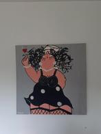 dikke dame lilly, Antiek en Kunst, Kunst | Schilderijen | Modern, Ophalen