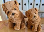 2 pluchen honden knuffeldieren, speelgoedbeesten, Ophalen of Verzenden, Nieuw, Hond