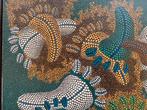 klein werk Aboriginal art acryl op doek, Antiek en Kunst, Kunst | Niet-Westerse kunst, Ophalen of Verzenden
