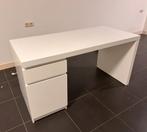 Wit bureau IKEA MALM, Huis en Inrichting, Ophalen, Zo goed als nieuw, Bureau
