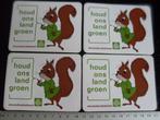 4x sticker houd ons land groen staatsbosbeheer sbb logo, Verzamelen, Verzenden, Zo goed als nieuw, Bedrijf of Vereniging