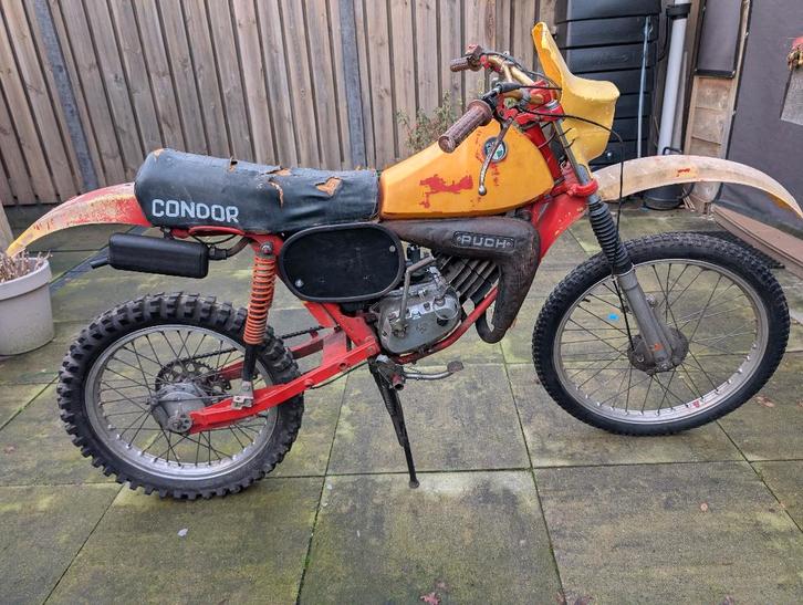 puch conder  met hoge uitlaat, Fietsen en Brommers, Brommers | Oldtimers, Overige merken, Maximaal 45 km/u, Ophalen