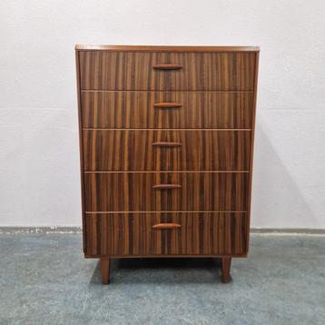 Hoge deense ladekast vintage ladekast schoenenkast design beschikbaar voor biedingen