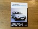 Ford Sierra Van Leaflet 1982, Ophalen of Verzenden