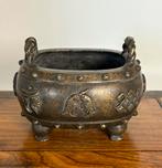 Oude ashtamangala’s wierookbrander brons gestempeld, Ophalen of Verzenden