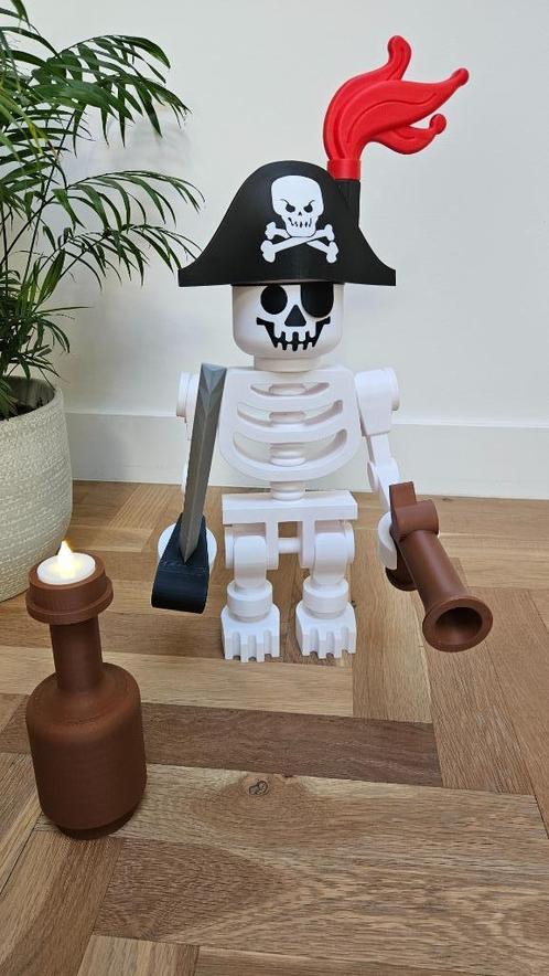 Mega LEGO geïnspireerde Skelet Piraat - 60 cm hoog !, Kinderen en Baby's, Speelgoed | Duplo en Lego, Nieuw, Ophalen of Verzenden