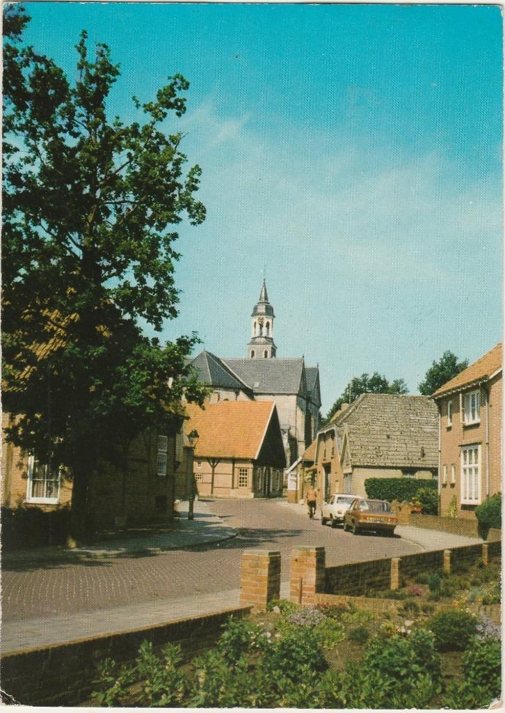 OOTMARSUM De Keerweer Opel en Peugeot 504, Verzamelen, Ansichtkaarten | Nederland, Gelopen, Overijssel, 1960 tot 1980, Verzenden