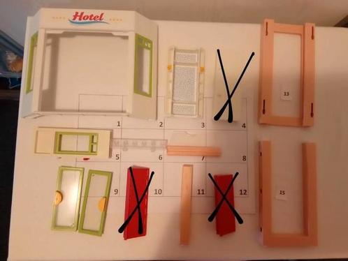 Playmobil onderdelen 5265 hotel, Kinderen en Baby's, Speelgoed | Playmobil, Gebruikt, Los playmobil, Ophalen of Verzenden