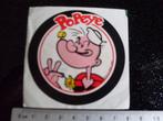 sticker popeye bloemetje vintage, Zo goed als nieuw, Strip of Tekenfilm, Verzenden