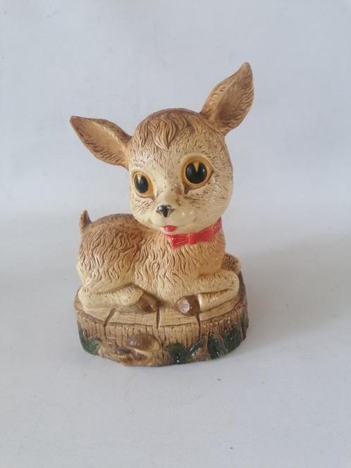 vintage hard plastic spaarpot in vorm van bambi, Antiek en Kunst, Curiosa en Brocante, Verzenden