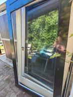 OPENSLAANDE HARDHOUTEN DEUREN, Doe-het-zelf en Verbouw, Glas en Ramen, Ophalen of Verzenden, Gebruikt, Gevelraam of Ruit, 160 cm of meer