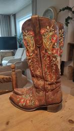 Mt: 41 Corral western / boho / ibiza geborduurde laarzen, Ophalen of Verzenden, Zo goed als nieuw, Bruin, Hoge laarzen