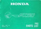 Honda PX50 Holland Parts list (1115z) 1980 1981 1982, Ophalen of Verzenden, Zo goed als nieuw