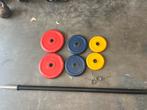 Halter stang net sluiters en schijven, Gebruikt, Sluiters, Halterstang, Halterset