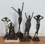Bronzen beelden 6 stuks, Antiek en Kunst, Ophalen, Brons