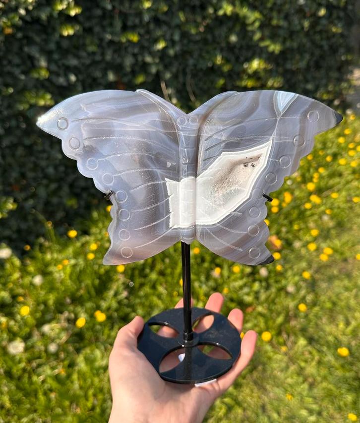 Prachtige agaat vlinder!, Verzamelen, Mineralen en Fossielen, Ophalen of Verzenden