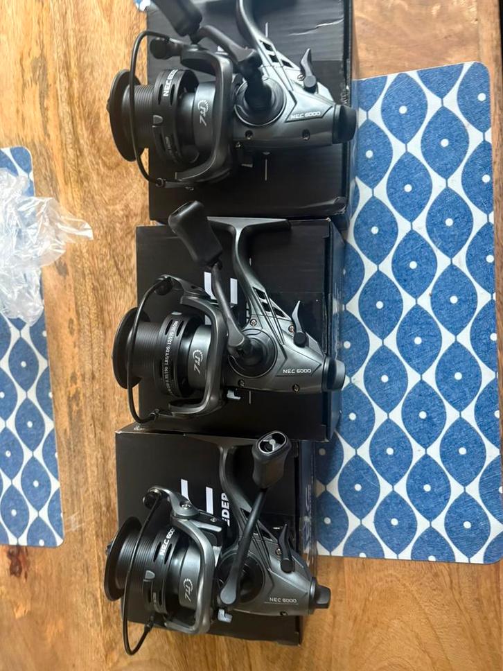 3x Nieuwe Vis Molens – Ongebruikt in Doos – Topkwaliteit!, Watersport en Boten, Hengelsport | Karpervissen, Zo goed als nieuw