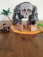 Playmobil doodshoofdeiland piraten 4443 in meeneemkoffer, Ophalen of Verzenden, Gebruikt