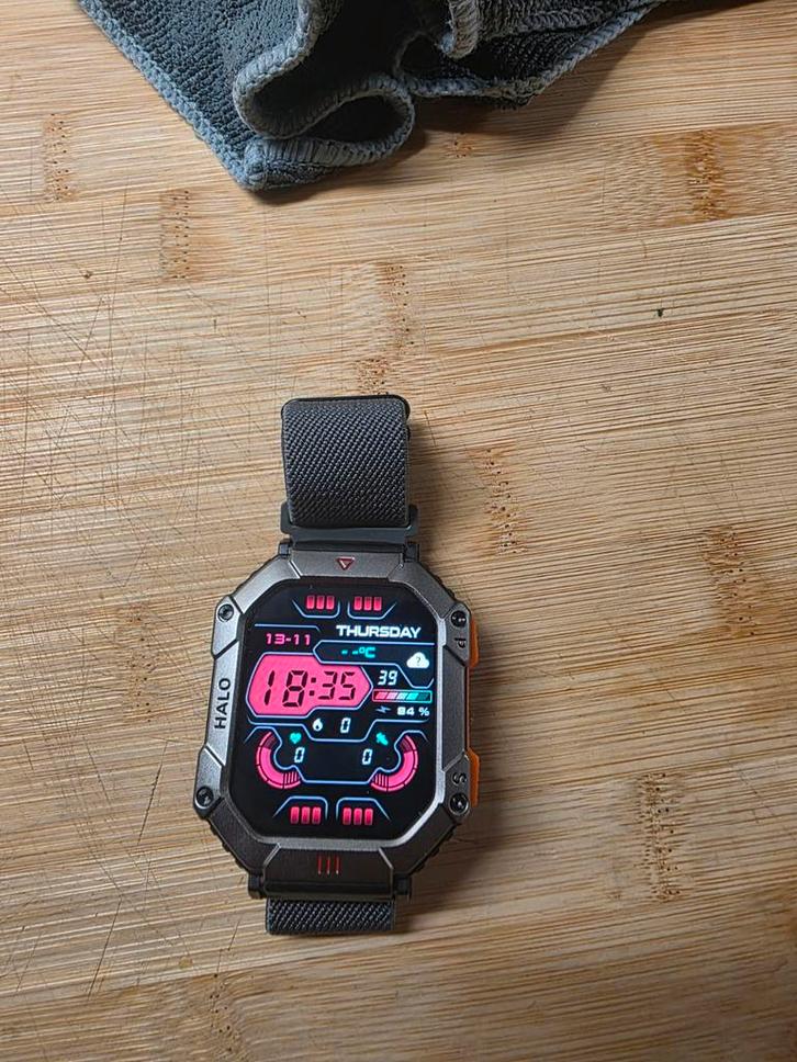 Smartwatch - Perfecte conditie!, Sieraden, Tassen en Uiterlijk, Smartwatches, Zo goed als nieuw, Grijs, Afstand, Calorieverbanding