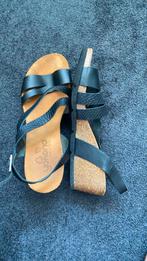 Leren sandalen Yokono zwart 39, Kleding | Dames, Schoenen, Ophalen of Verzenden, Zo goed als nieuw, Zwart, Sandalen of Muiltjes